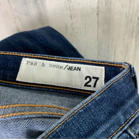 Rag & Bone Stevie Tie Ankle Bow Skinny Jeans in Paz Size 27 - Picture 9 of 10